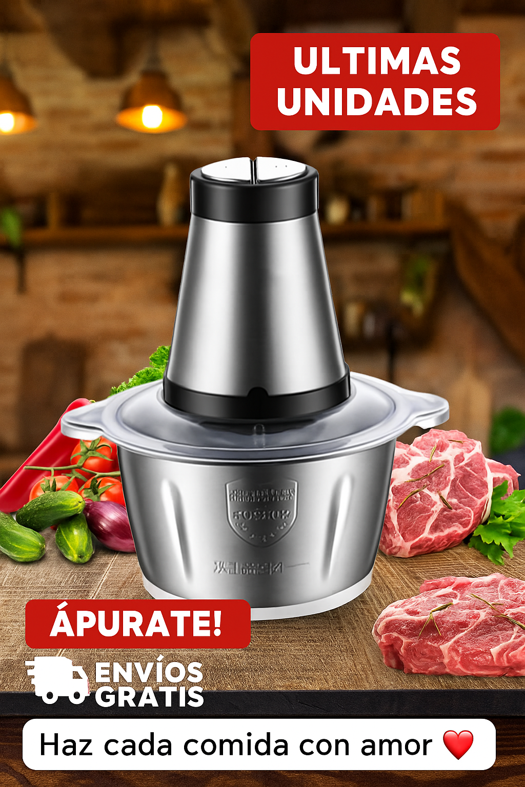 🥕 TURBOCUT PRO™ 🌀 picadora de alimentos